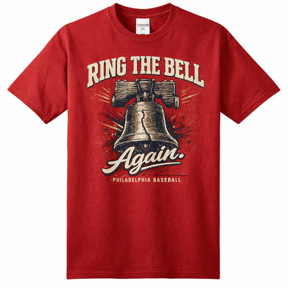 Ring The Bell Again Philadelphia Phillies T-Shirt – Vintage Liberty Bell Phillies Tee, Philly Baseball Shirt, Red October Style Graphic Tee