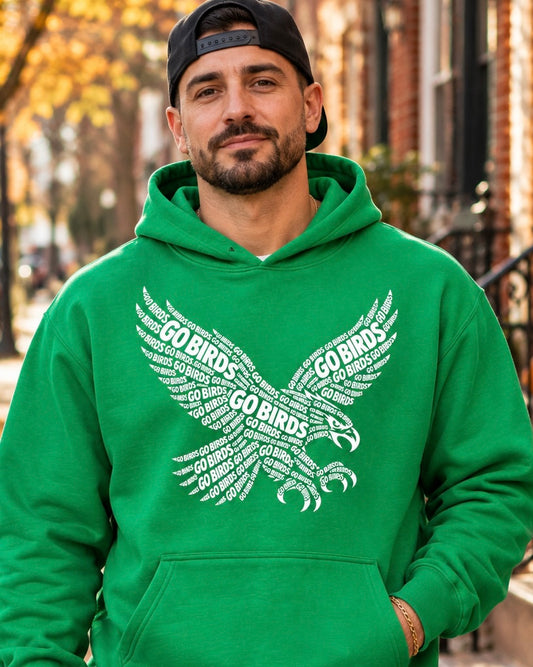 Go Birds Philadelphia Eagles Fan Hoodie – Kelly Green