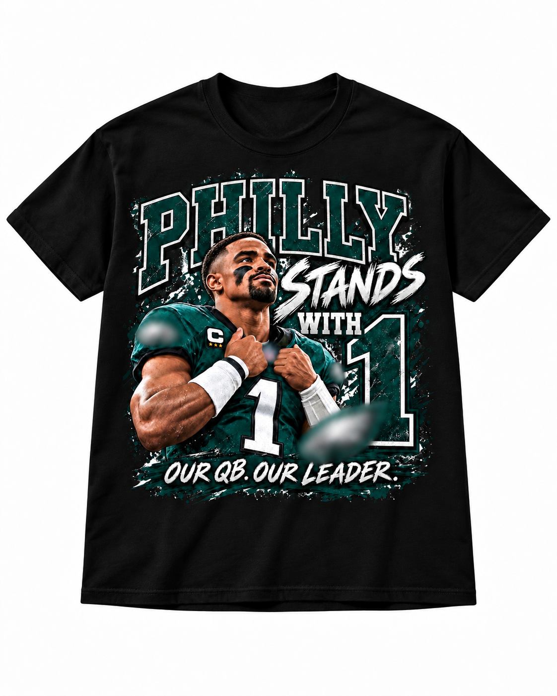 Limited Run: Jalen Hurts Eagles T-Shirt – Philly Stands With 1