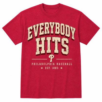 Everybody Hits Phillies Shirt | Vintage Philadelphia Phillies T-Shirt