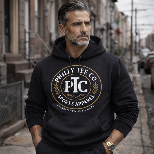 Philly Tee Co. Established Authority Hoodie | Premium Philadelphia Sports Apparel