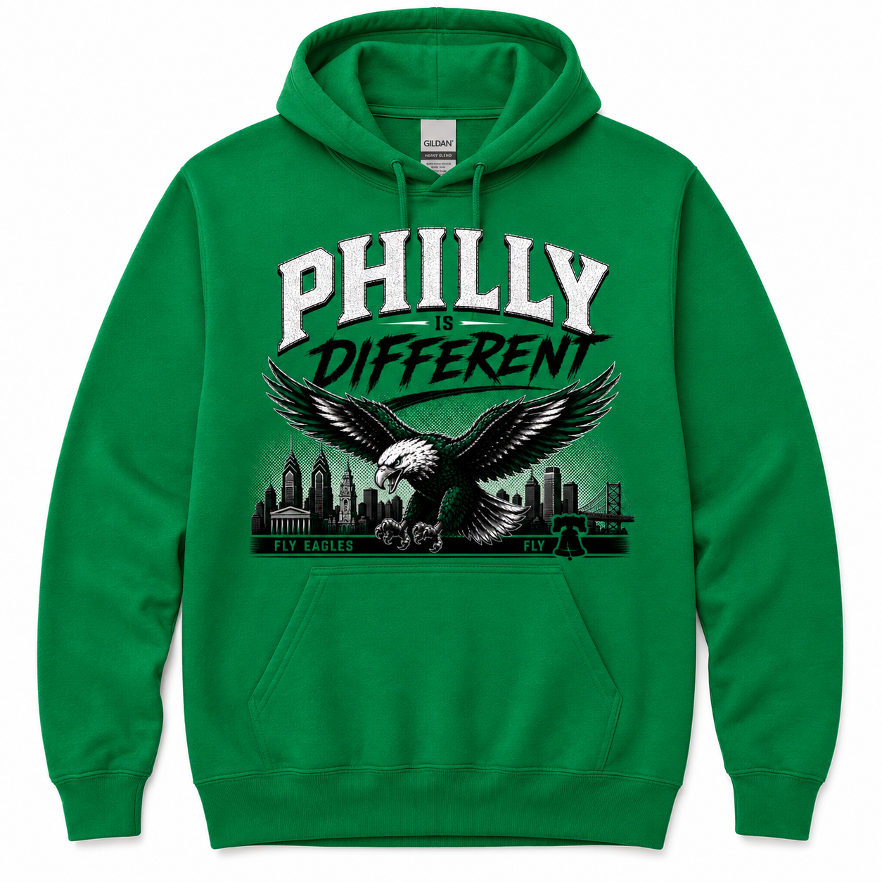 Philly Is Different™ Philadelphia Eagles Hoodie | Philadelphia Football Fan Hooded Sweatshirt