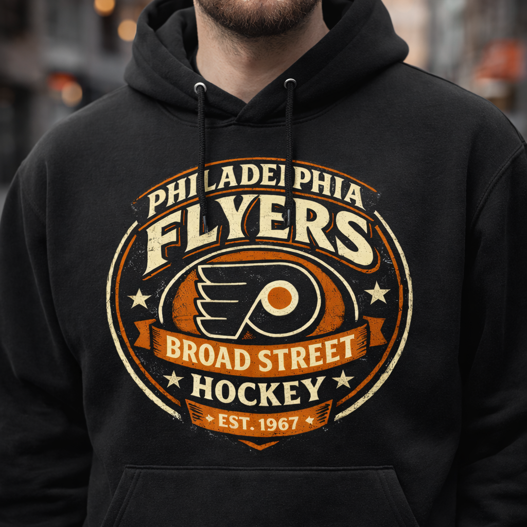 Philadelphia Flyers Broad Street Hockey Hoodie – Vintage Premium Philly Streetwear
