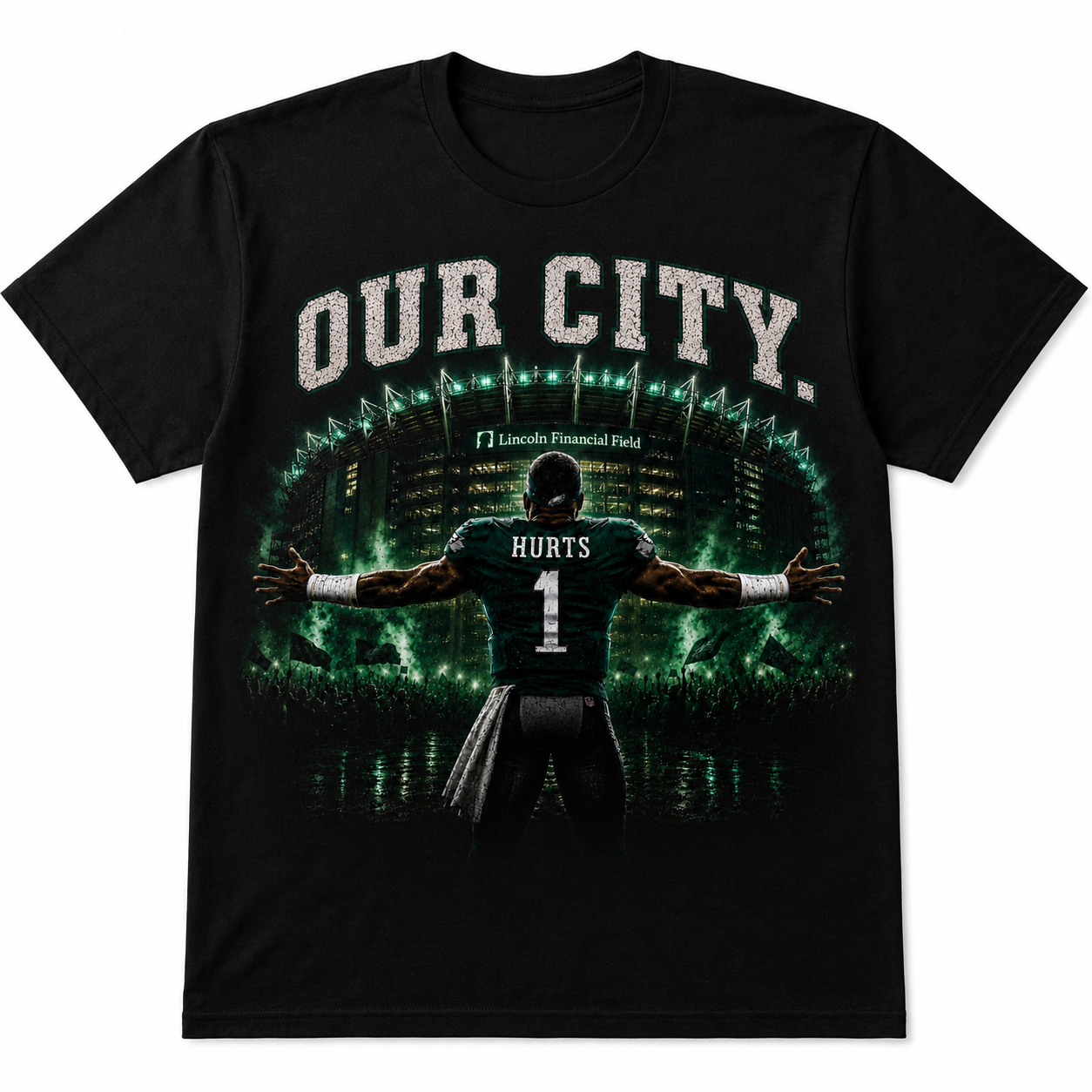 Our City Jalen Hurts T-Shirt | Philadelphia Football Tee | Eagles Fan Apparel