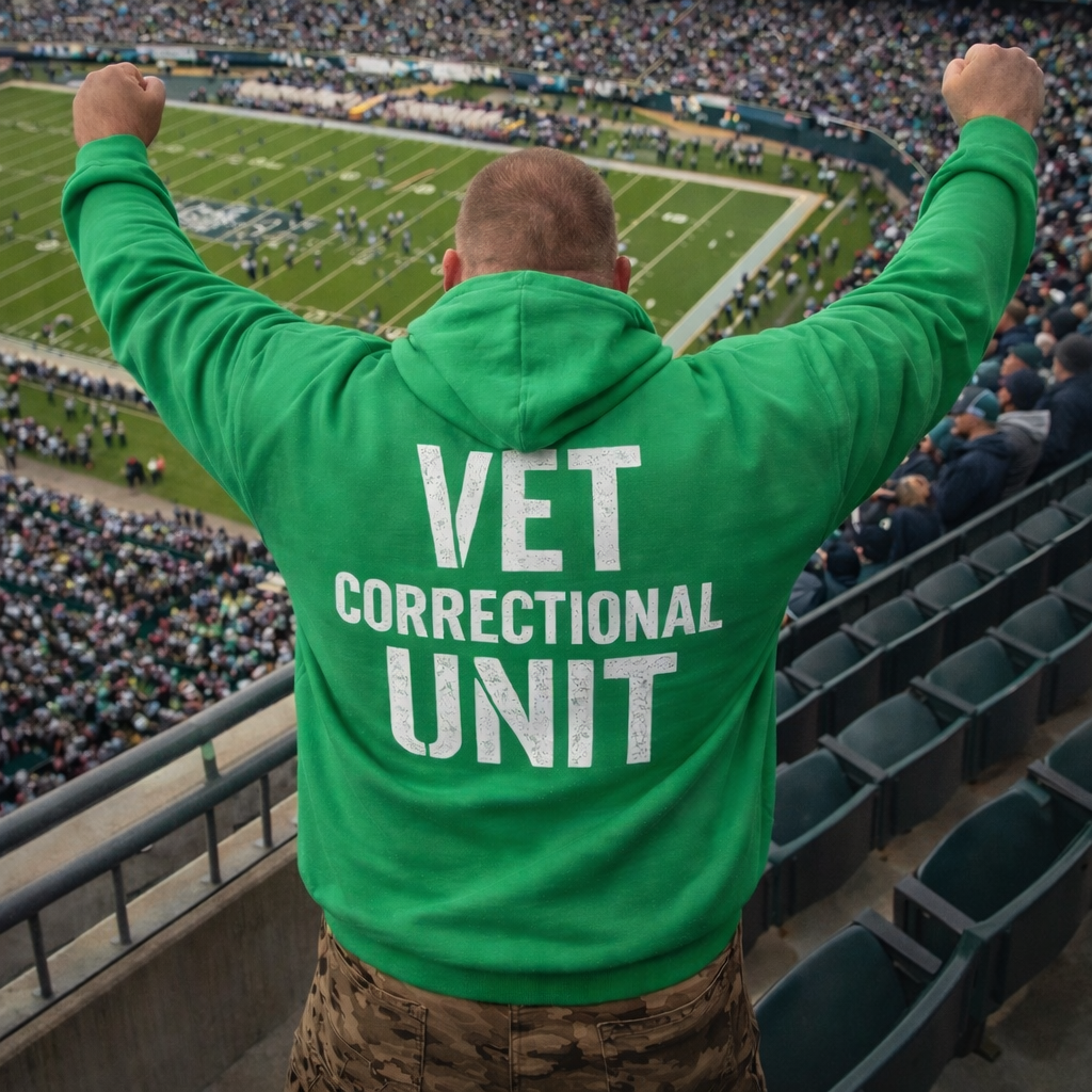 700 Level Philly Hoodie – Higher Than The Moon, Louder Than The Linc | Vet Correctional Unit