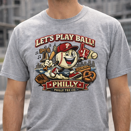 Vintage Phillies Philly Baseball T-Shirt – Let’s Play Ball Retro Philadelphia Fan Tee