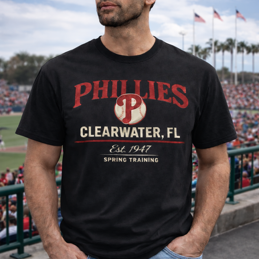 Phillies Clearwater Spring Training T-Shirt – Vintage Philadelphia Baseball Tee