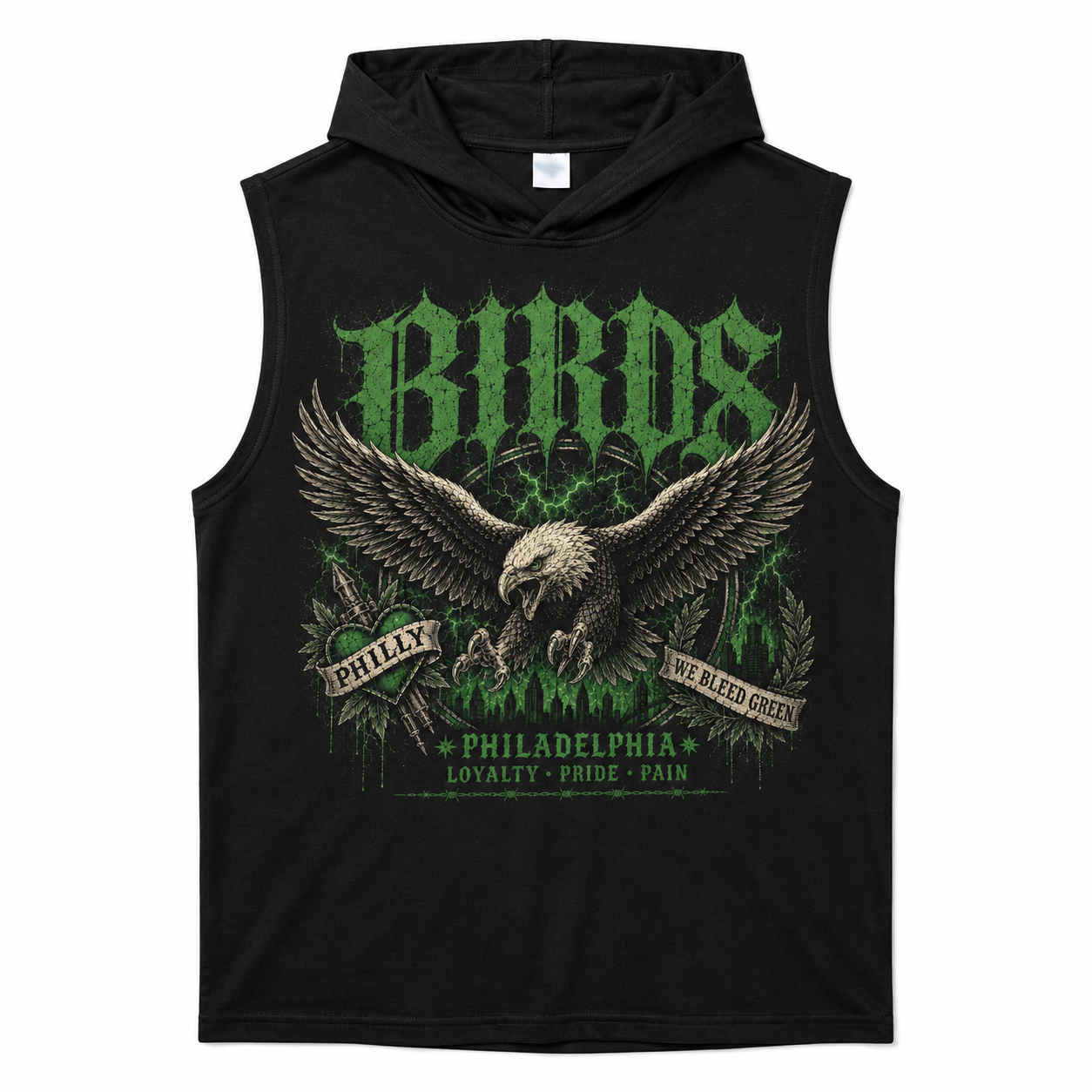 BIRDS Sleeveless Performance Hoodie