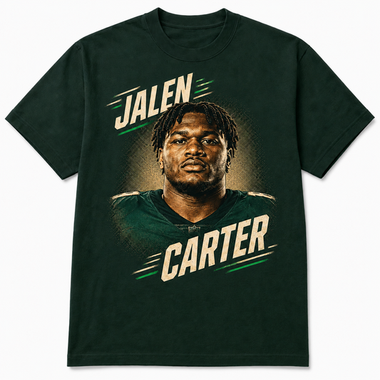 Jalen Carter Philadelphia Football Tee – Forest Green