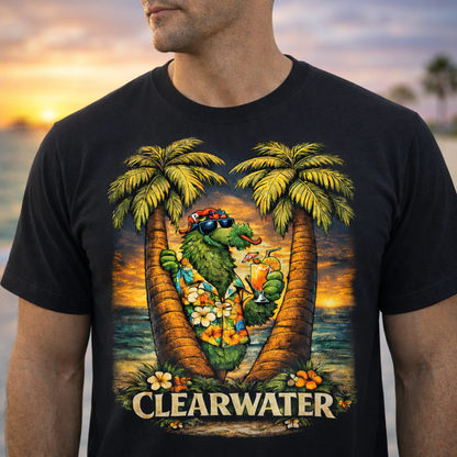 Philadelphia Phillies Clearwater Spring Training T-Shirt – Tropical Florida Baseball Graphic Tee | Black Phillies Fan Shirt