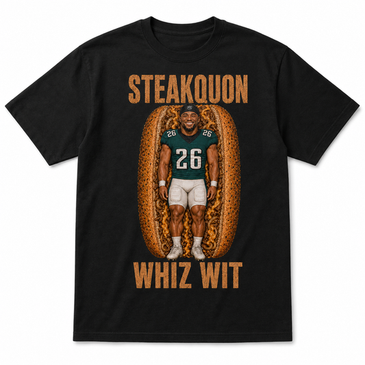 Steakquon Tee – Saquon Barkley Cheesesteak Shirt