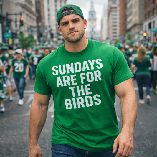 Sundays Are For The Birds Eagles T-Shirt | Philadelphia Eagles Fan Shirt | Philly Football Game Day Tee