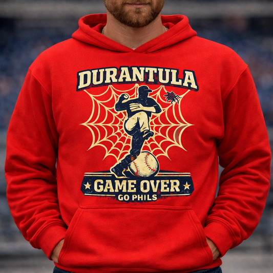 Phillies Durantula Game Over Hoodie – Philadelphia Baseball Fan Hoodie