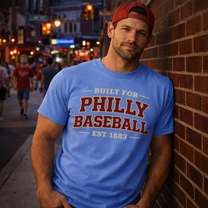 Philadelphia Phillies Powder Blue T-Shirt – Built For Philly Baseball EST 1883 Vintage Phillies Tee