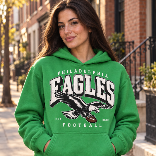 Philadelphia Eagles Vintage Eagle Hoodie – Irish Green