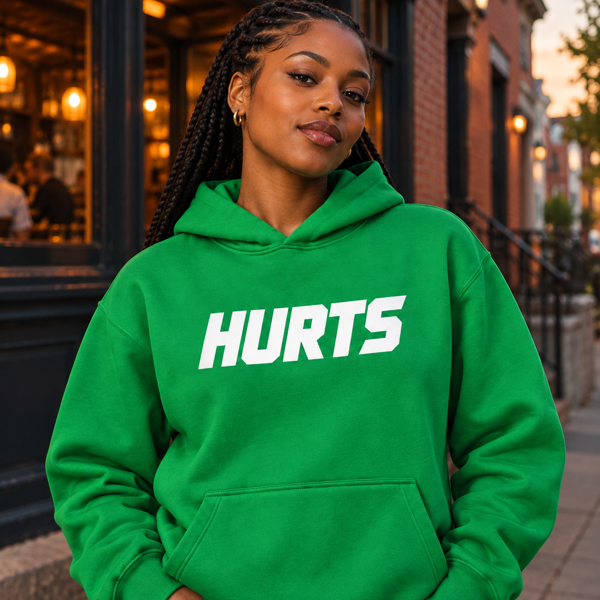 Jalen Hurts HURTS Wordmark Hoodie – Kelly Green