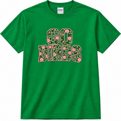 Go Birds Floral Philly Football Tee