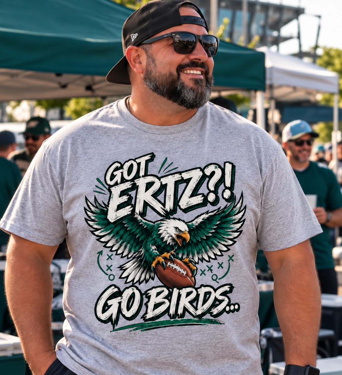 Got Ertz? Go Birds Zach Ertz Eagles T-Shirt – Sports Grey