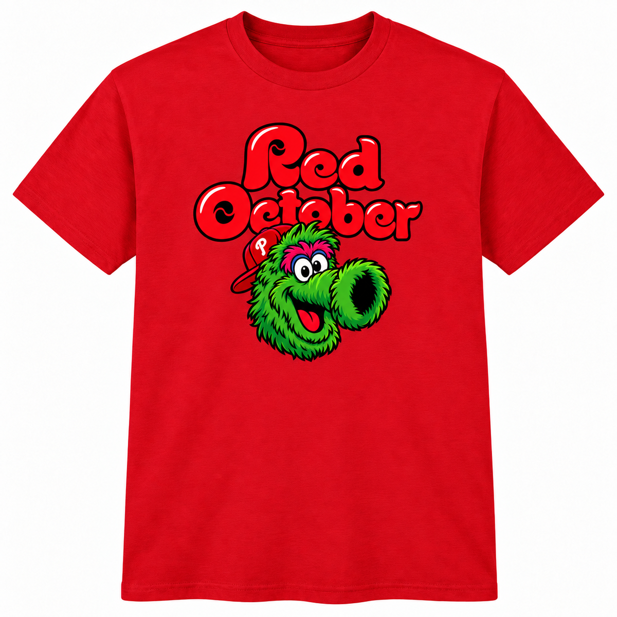 Red October Phanatic Bubble Print T-Shirt – Philadelphia Baseball Fan Tee