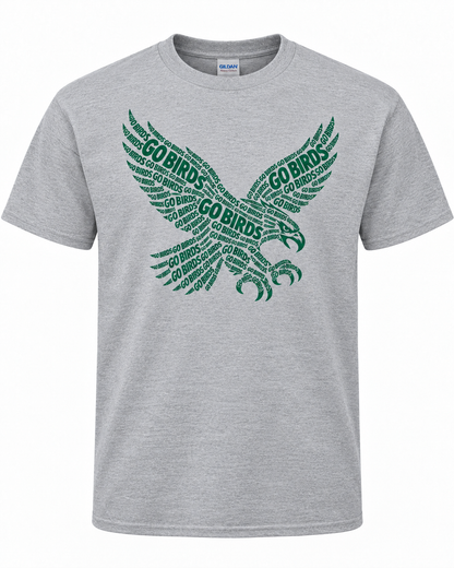 Go Birds Philadelphia Eagles Fan T-Shirt – Sport Grey
