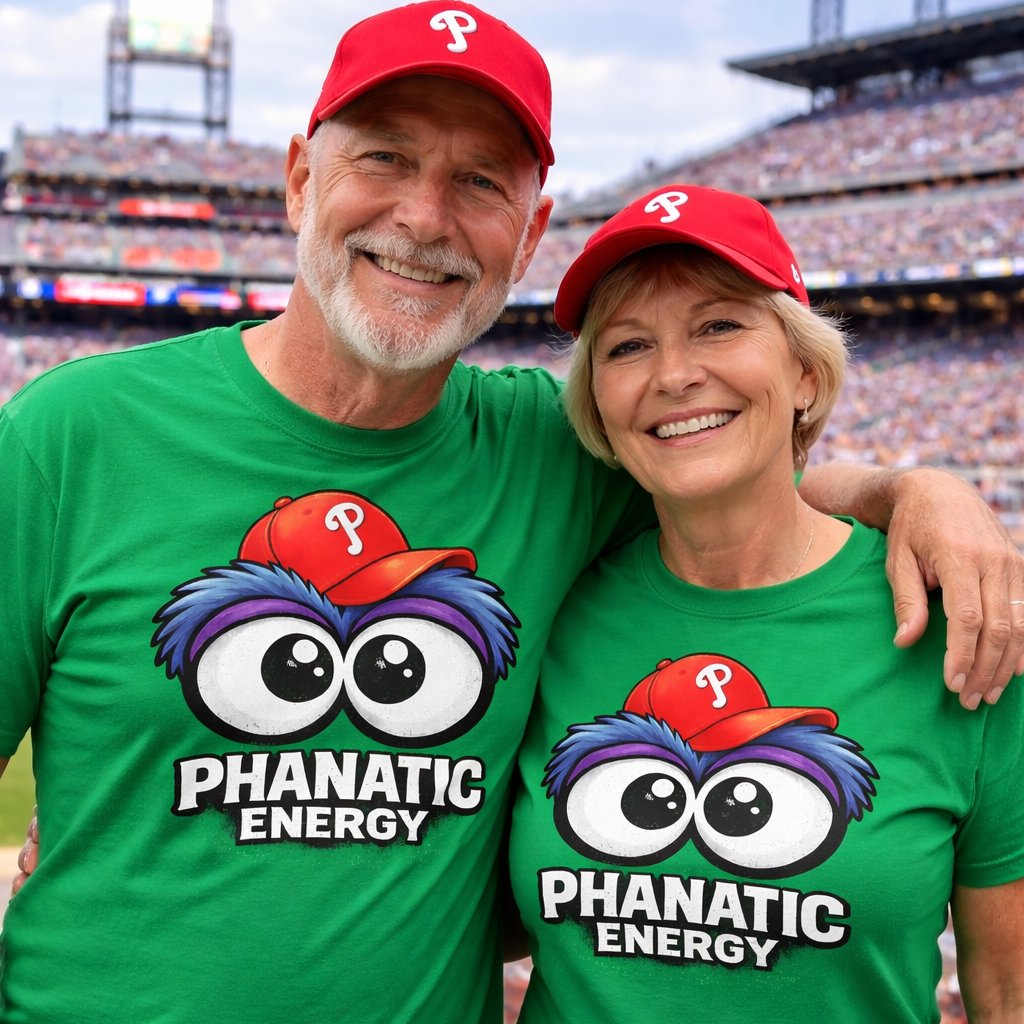 Phanatic Energy T-Shirt – Phillie Phanatic Style Shirt, Funny Philadelphia Baseball Fan Tee, Philly Game Day Shirt