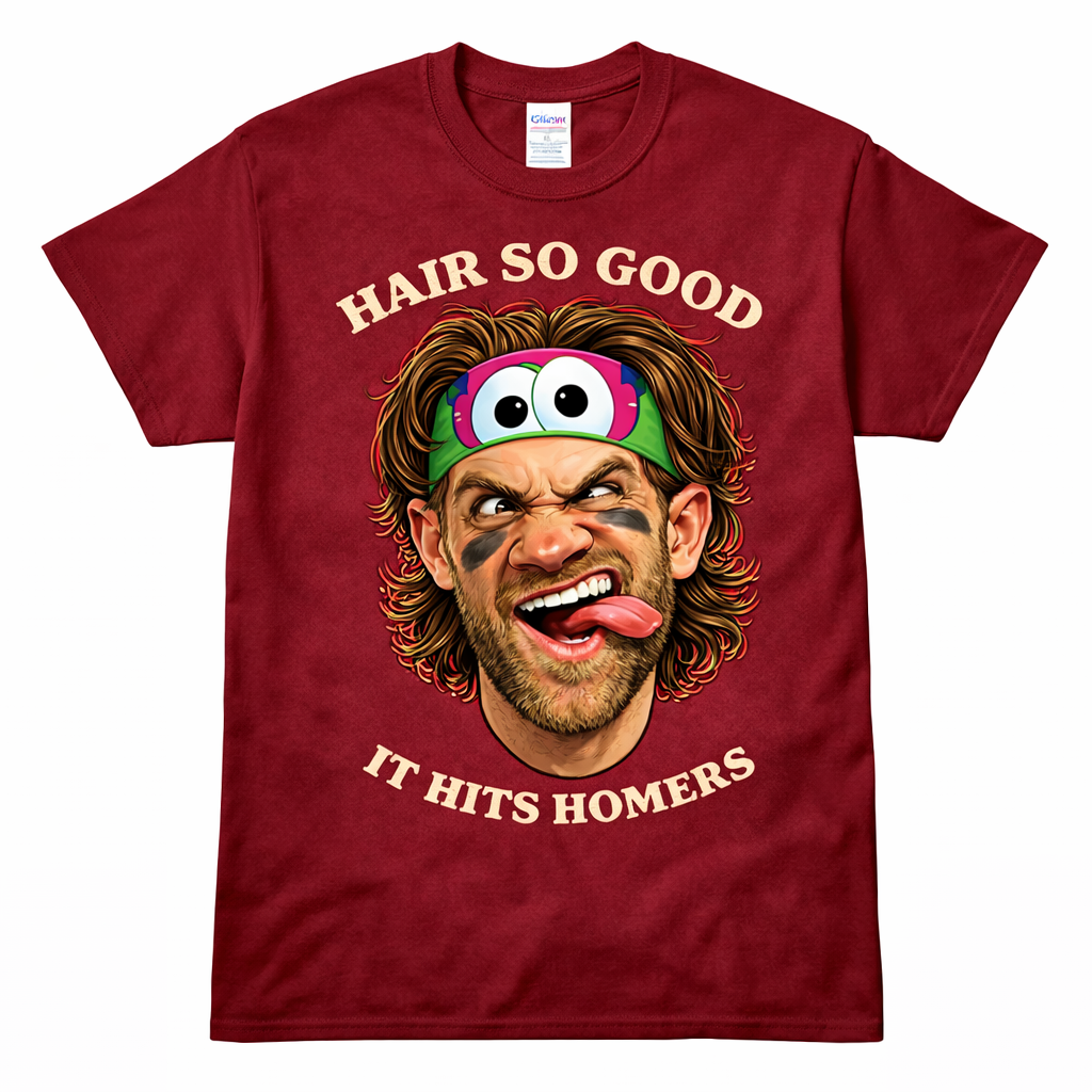 Bryce Harper Hair So Good Tee – Funny Phillies Shirt, Philly Baseball Graphic T-Shirt, Philadelphia Fan Apparel