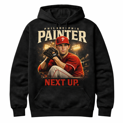 Andrew Painter “Next Up” Hoodie – Philadelphia Baseball Future Ace Streetwear Hoodie