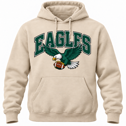 Philadelphia Eagles Vintage Eagle Hoodie – Sand