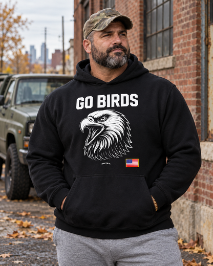 Go Birds Philadelphia Eagles Military Hoodie v2