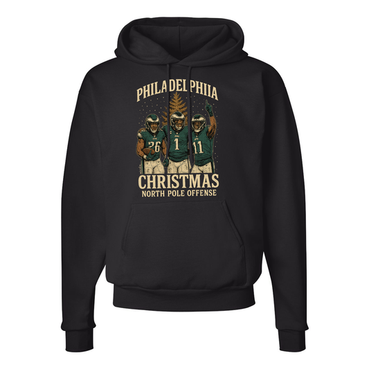North Pole Offense – Philadelphia Eagles Christmas Hoodie