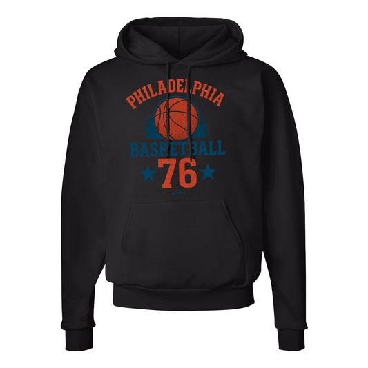 Philadelphia Basketball 76 Sixers Vintage Style Hoodie