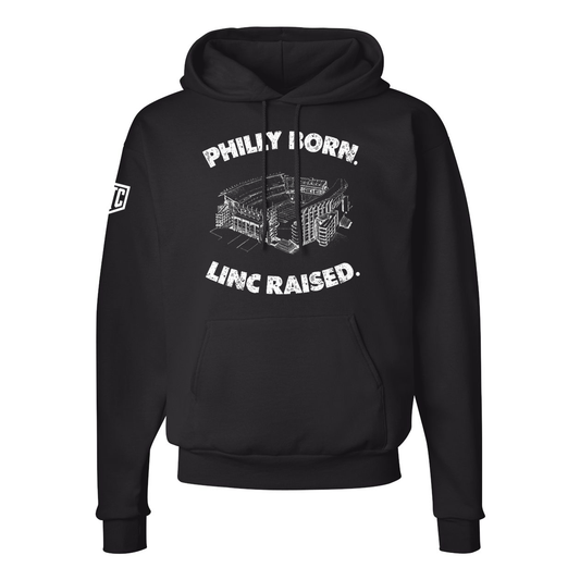 Philly Born. Linc Raised.™ Hoodie – Vintage Philadelphia Football Hoodie for True Fans (Limited Drop)