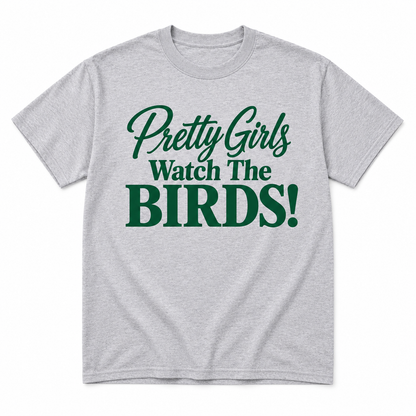 Pretty Girls Watch The Birds Philadelphia football T-shirt in Sport Gray and dark green