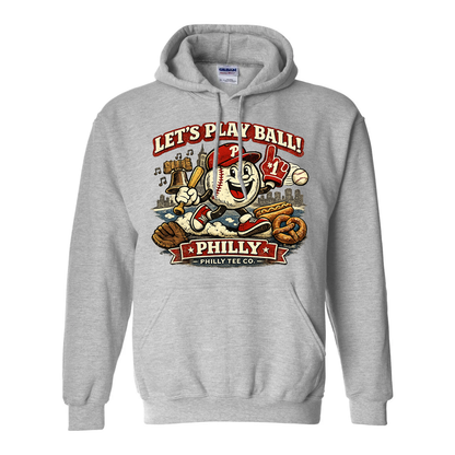 Vintage Phillies Philly Baseball Hoodie – Let’s Play Ball Retro Philadelphia Fan Sweatshirt