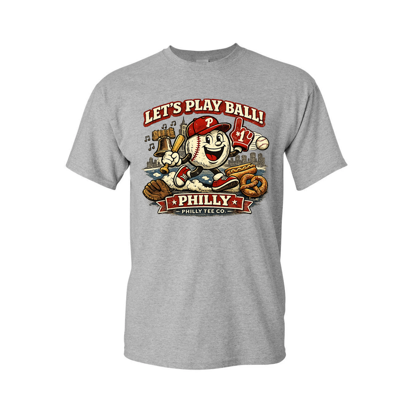 Vintage Phillies Philly Baseball T-Shirt – Let’s Play Ball Retro Philadelphia Fan Tee